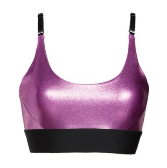 Heroine Sport Magenta Marvel Metallic Convertible Bra X-Large - Picture 7 of 7
